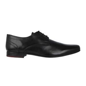 Firetrap Mens Leather Derby Shoes / Black